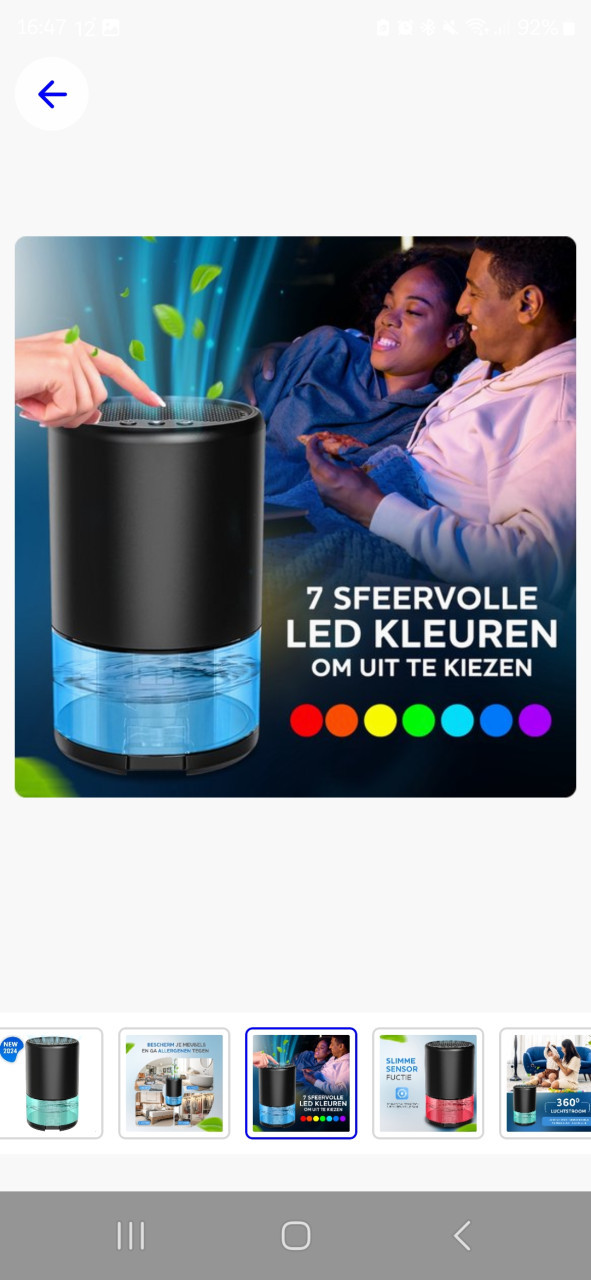 2 luchtontvochtigers