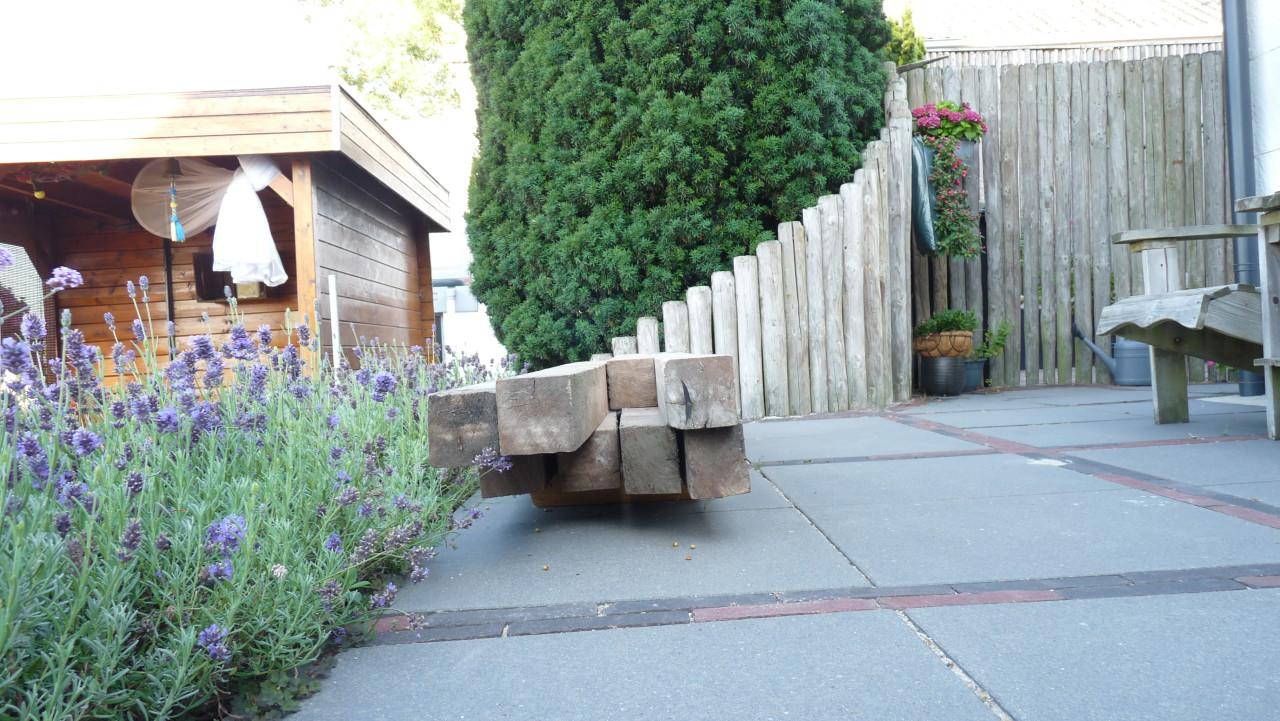 Teakhouten balken