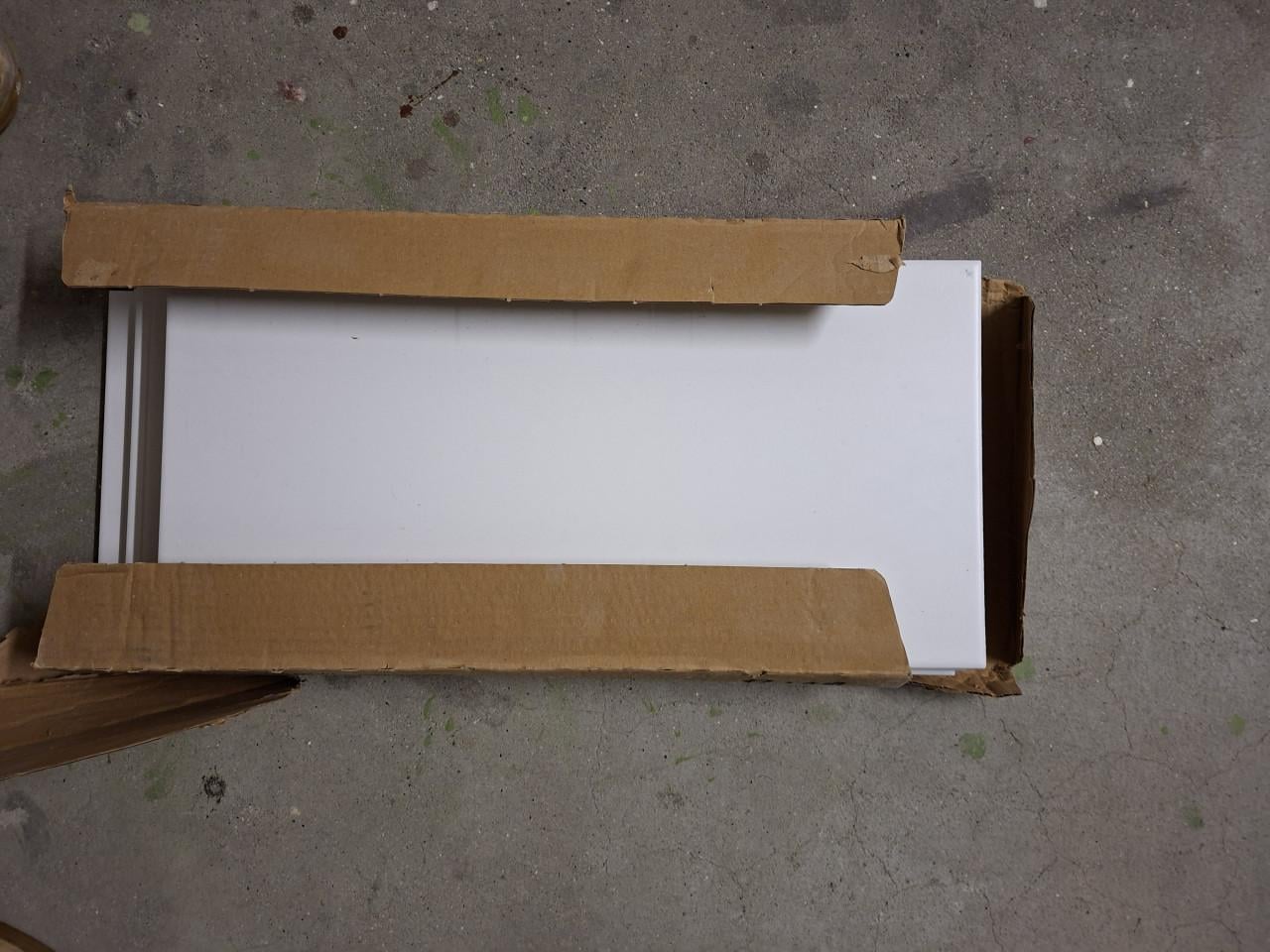Badkamer wand tegels mat wit 25x50