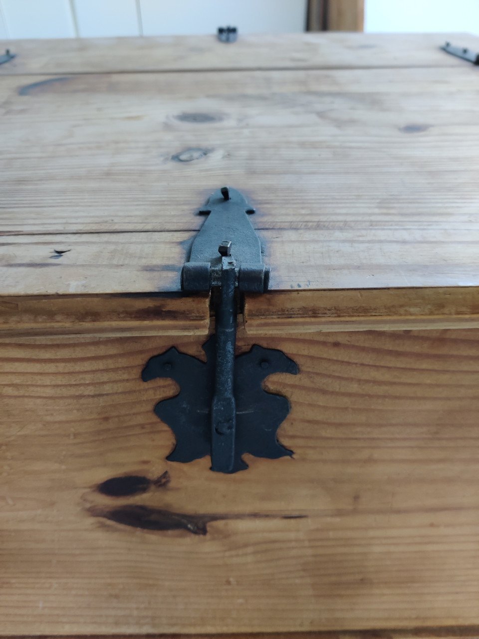 Houten opbergkist