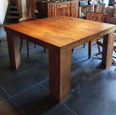 Teakhouten tafel 140 x 140 cm