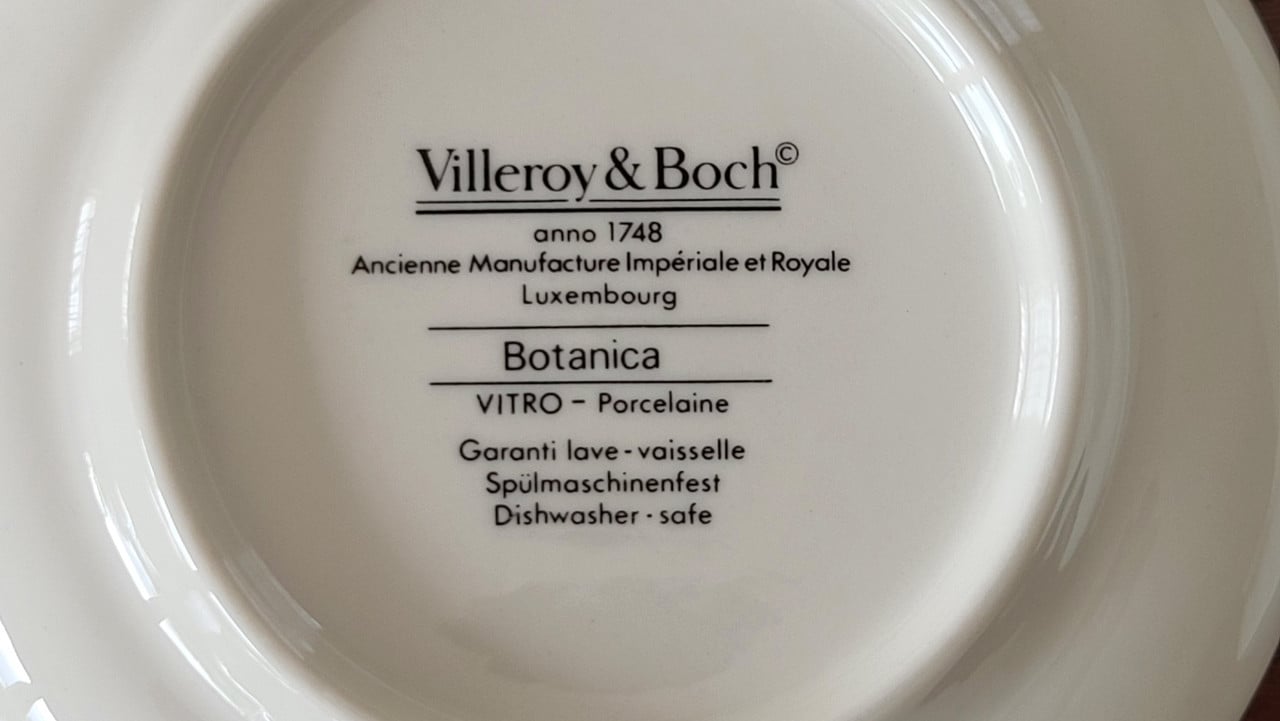 Set v 7 Villeroy & Boch Botanica petit four bordjes - NIEUW