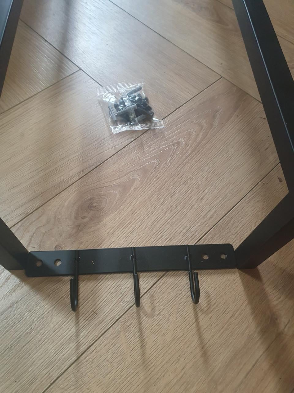 Vonia handdoekrek zwart • badkamerrek • handdoekhouder • nieuw