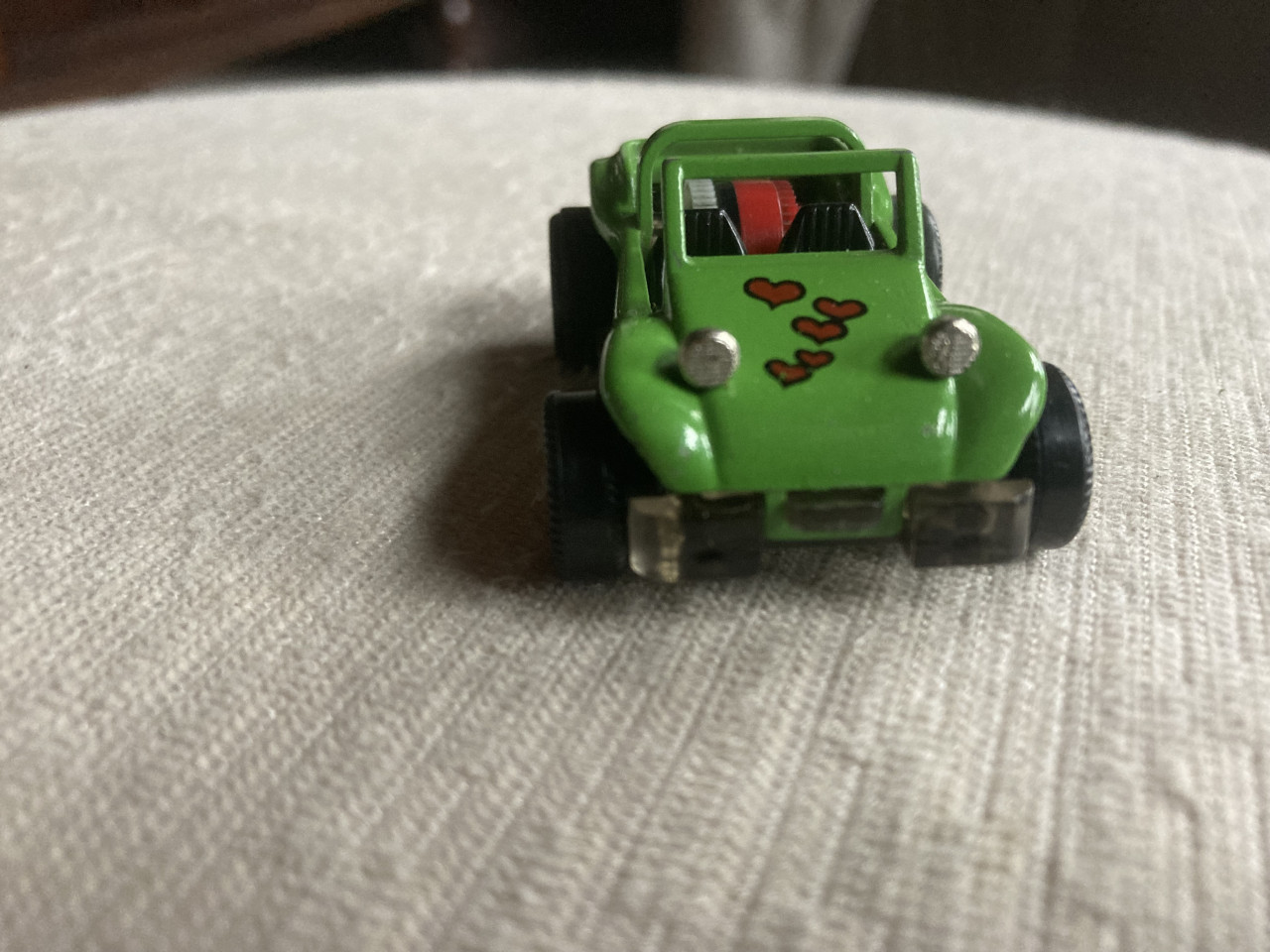 Darda buggy groen met hartjes, vintage