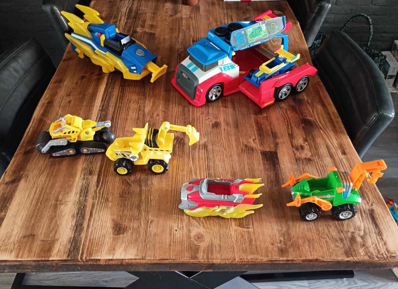 Paw patrol voertuigen set