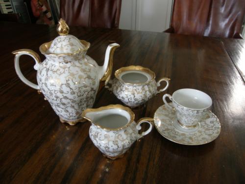 Bavaria Mokka zet 22 karaat goud