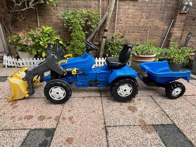 Trekker + kiepaanhager Blauw