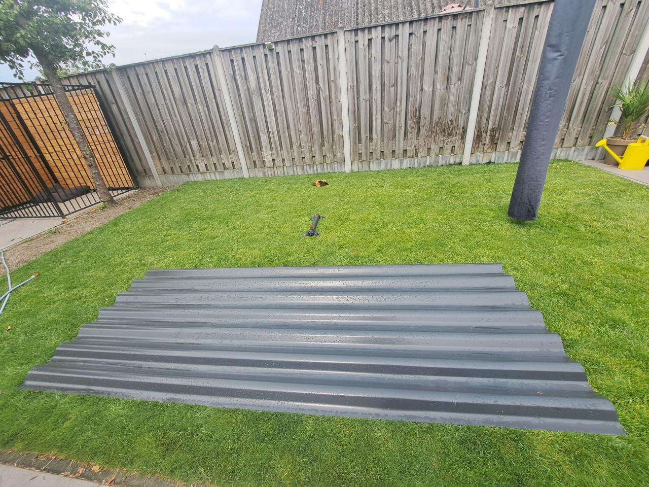 Stalen golfplaten