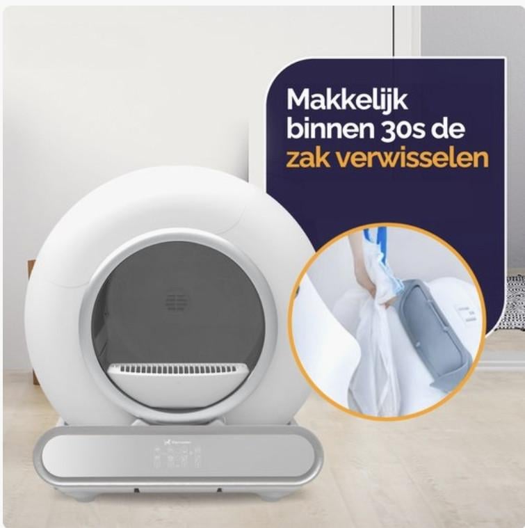 Zelfreinigende elektrische kattenbak
