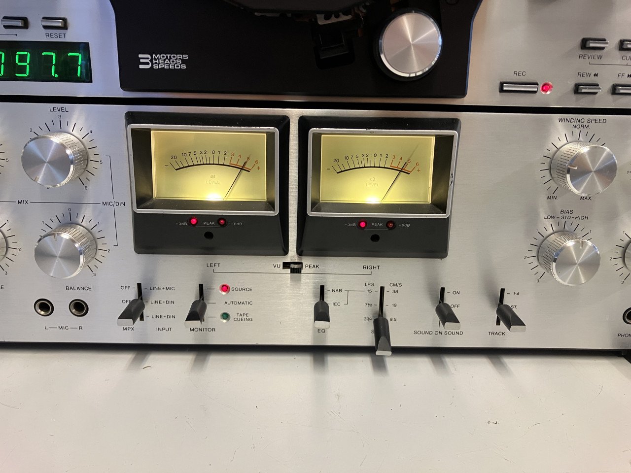 Philips N-4520 bandrecorder 3 koppen en motoren geserviced met garantie