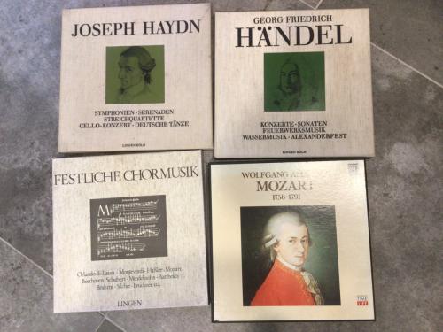 Vintage klassieke lp’s in box