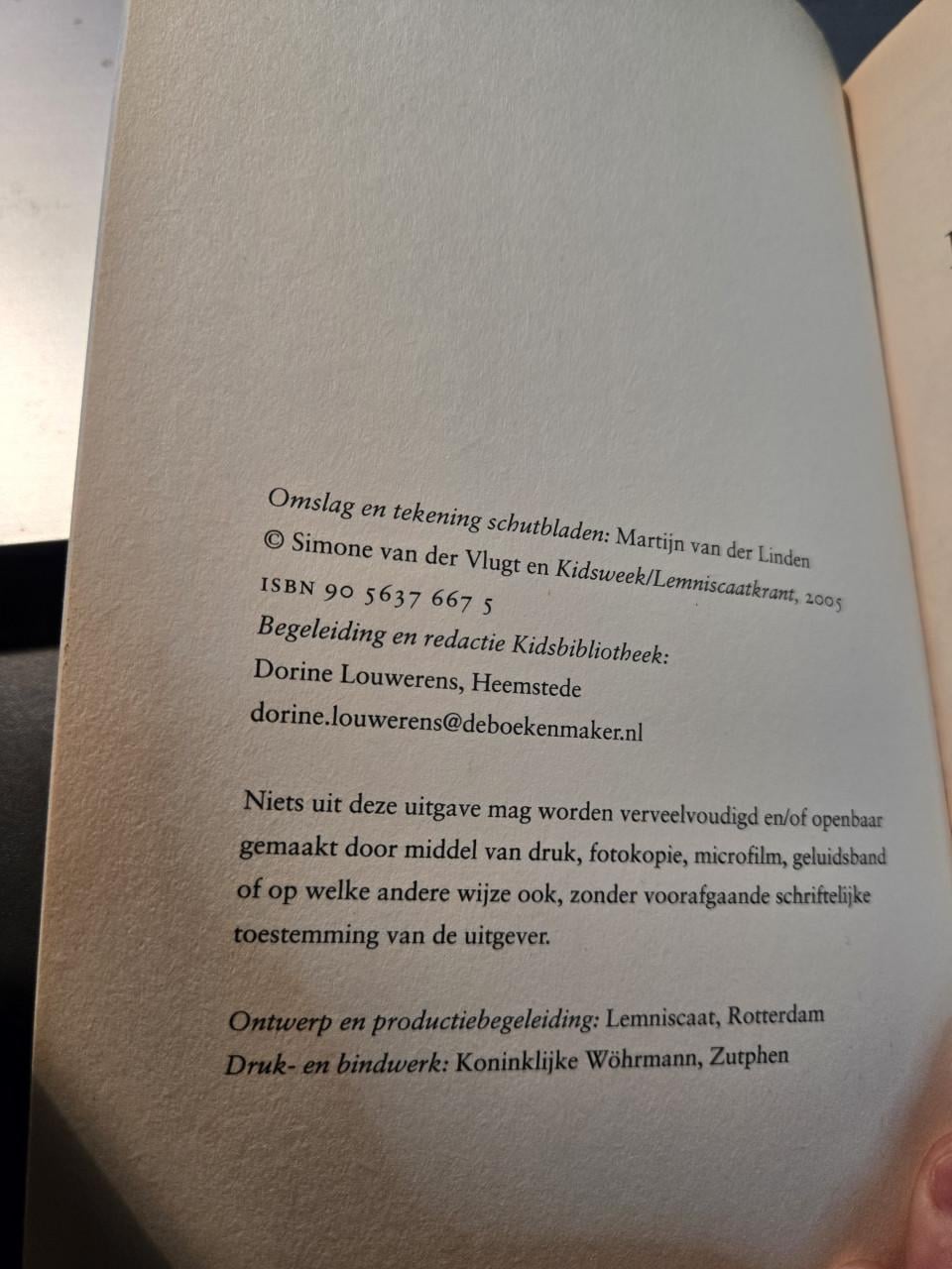 Boek Het Hercynische Woud 1e druk 2005  door Simone van der Vlugt.