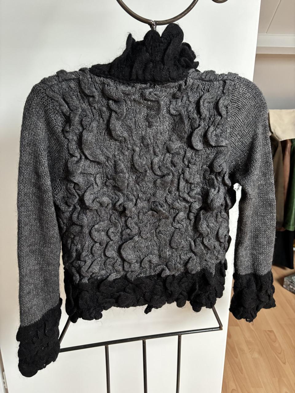 Oiu zwart grijs vest maat 38