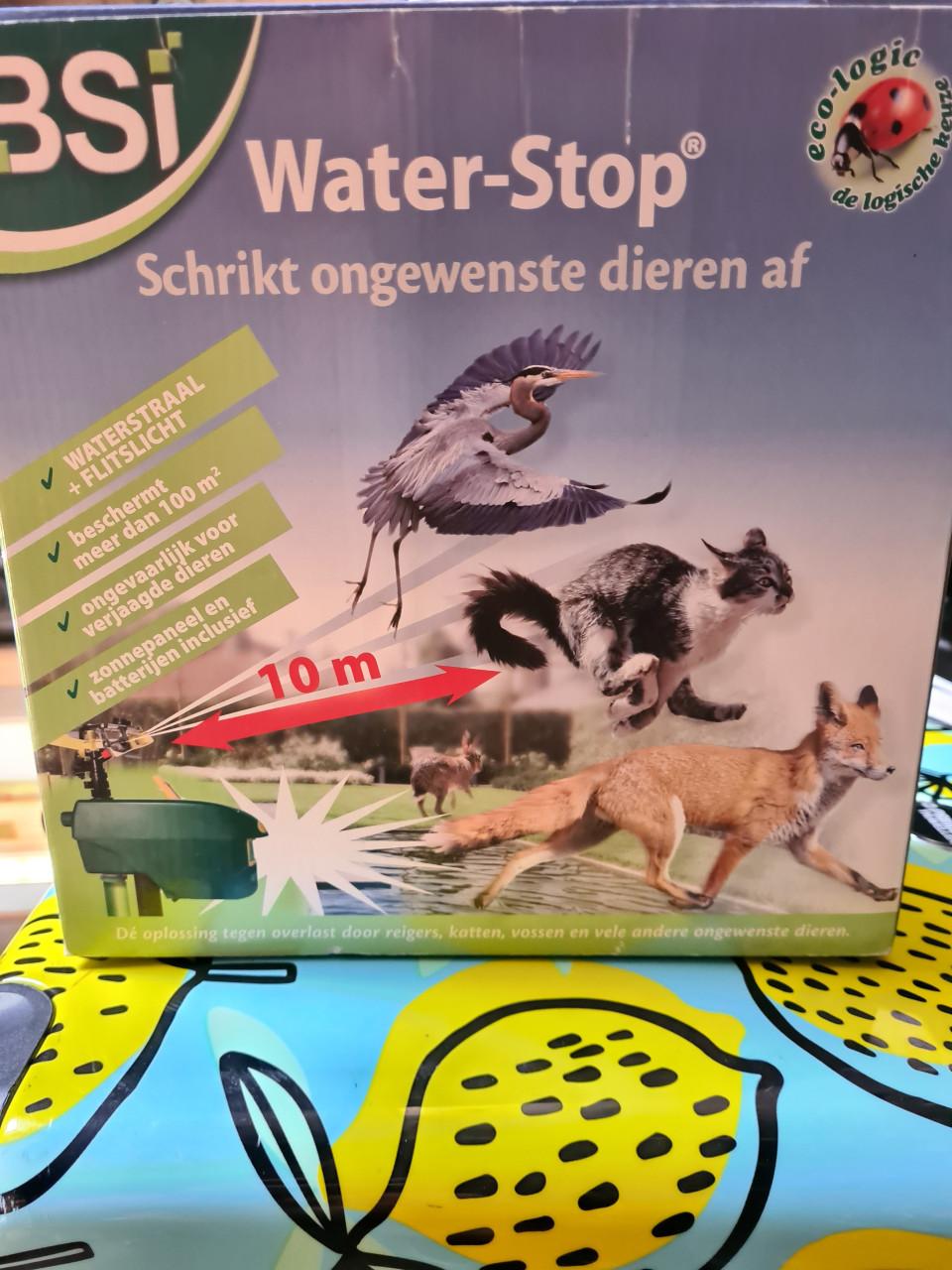 Wster stop waterstraal flitslicht dieren