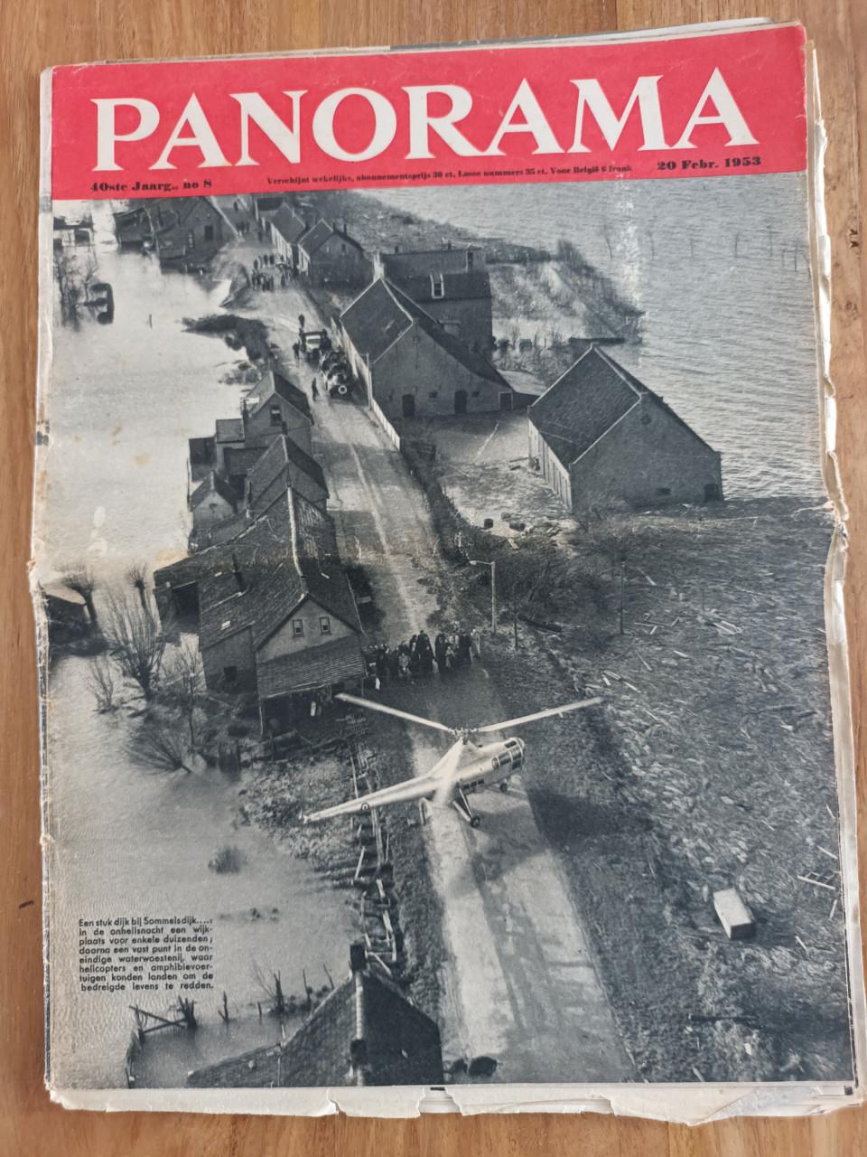 Panorama's, 2 stuks 1953 Watersnoodramp Zeeland