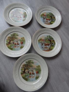 5 antieke borden