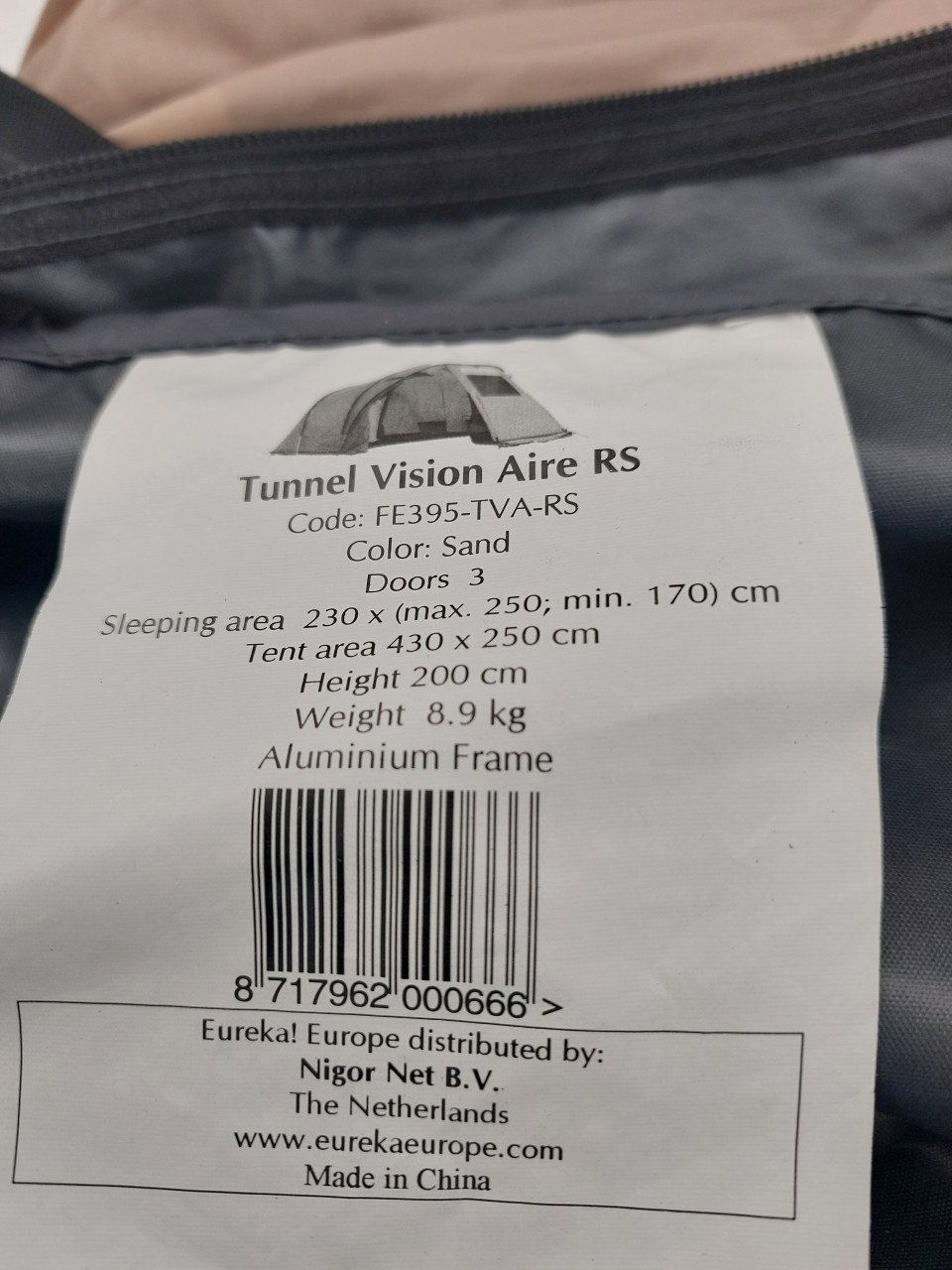 Eureka Vision Aire RS   2persoons Stahoogte