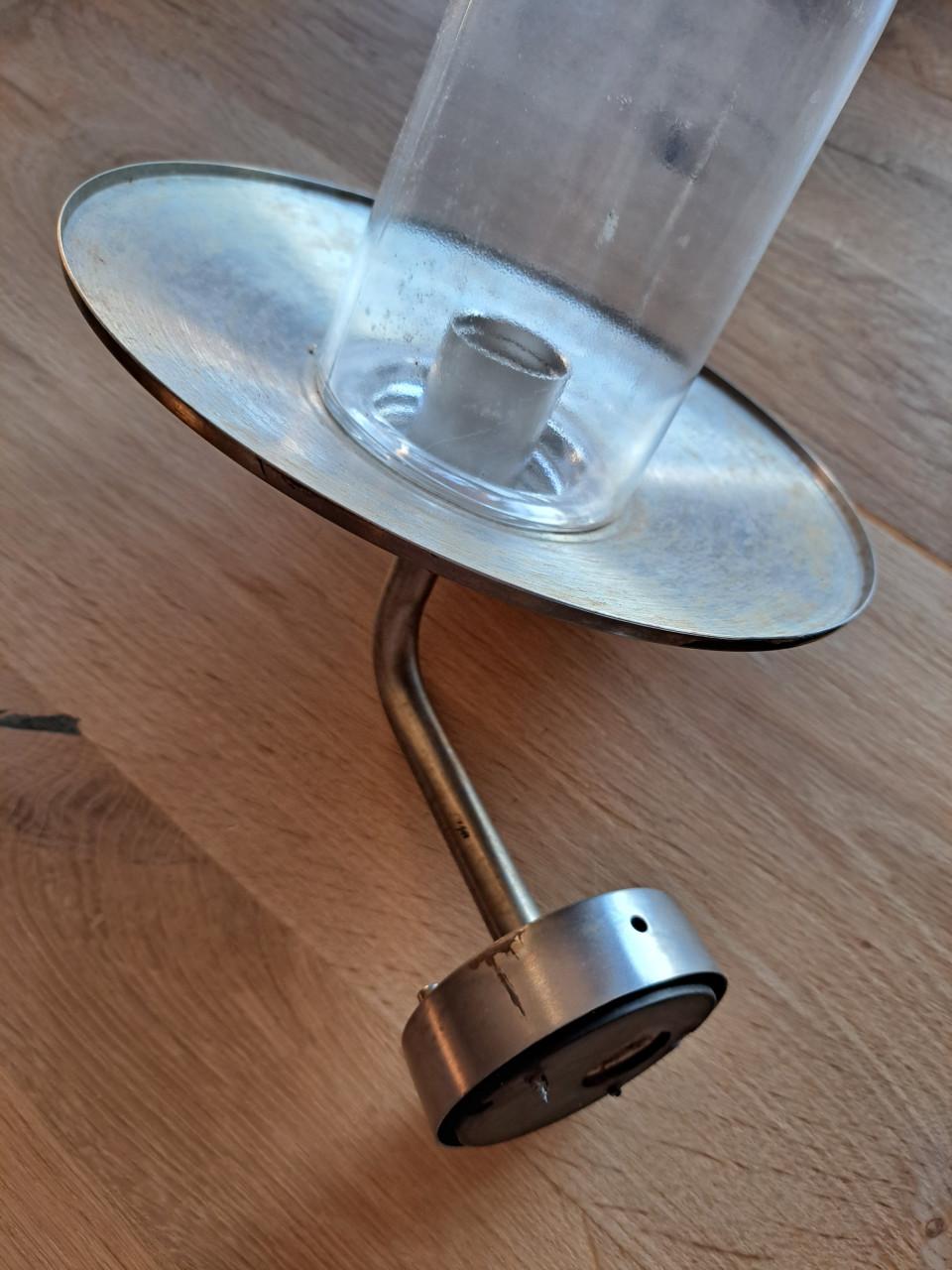 Massive buitenlamp RVS/Inox