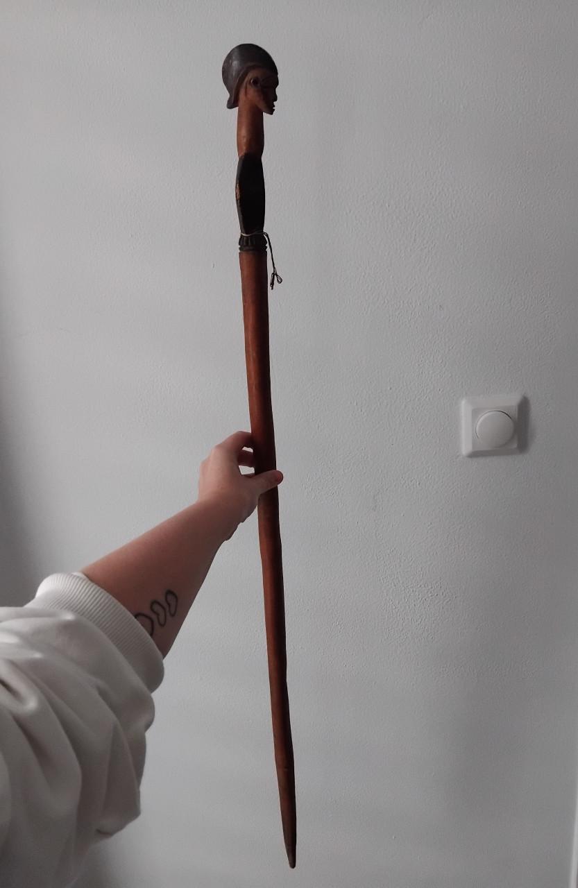 Uniek Antiek Ceremoniële Ethiopische Statusstok