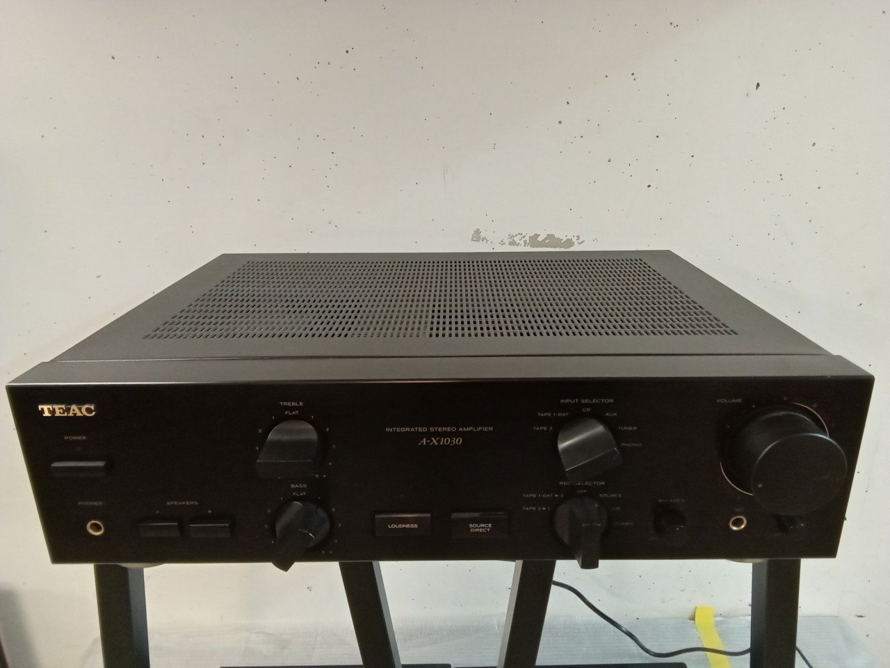 Teac Versterker met akai platen speler