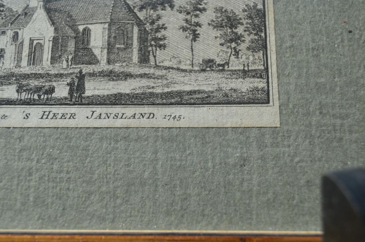 Kleine ets kerk te Sirjansland 1745 goede staat.