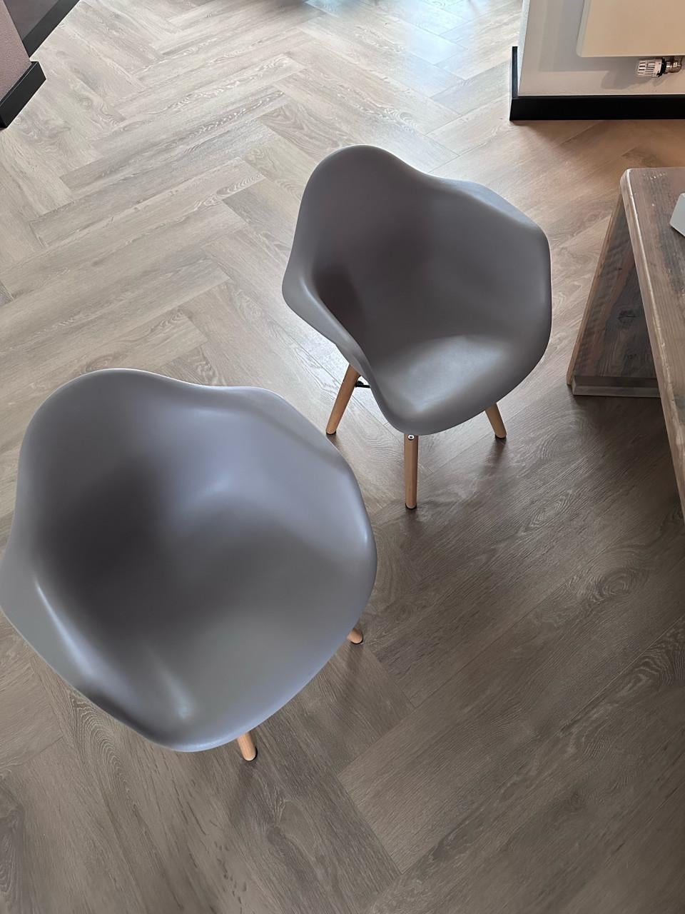 Steigerhouten kinderbureau met krijtbord en magneetfunctie