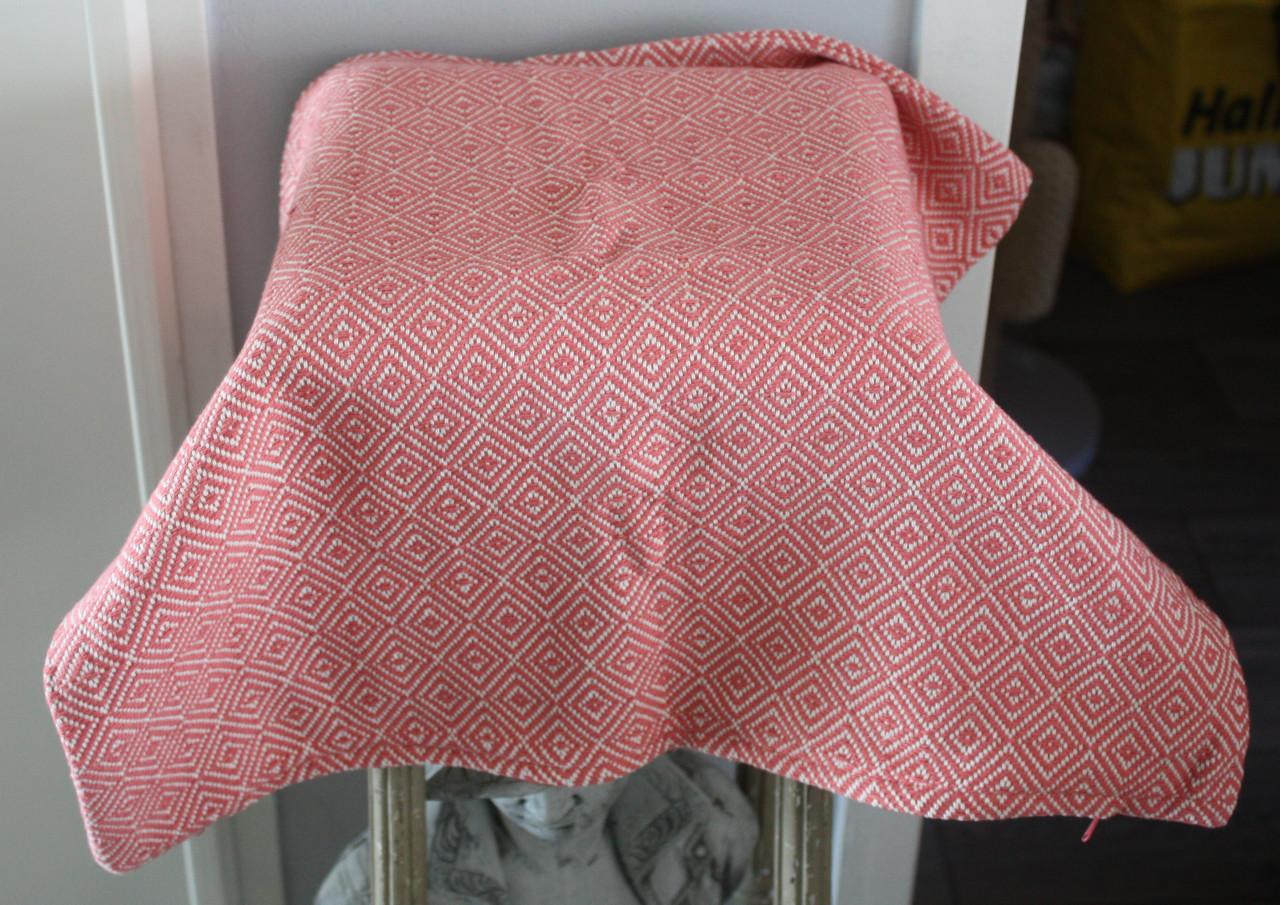 Set van 2 oranje roze kussen sloopjes