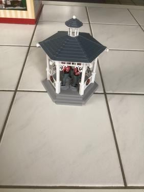 Lemax gazebo with decoration