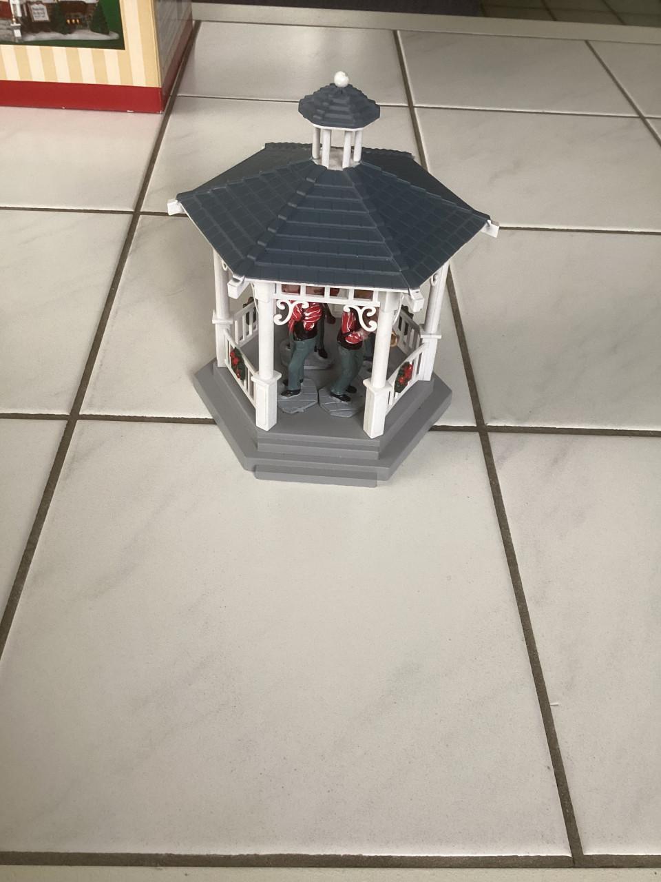 Lemax gazebo with decoration