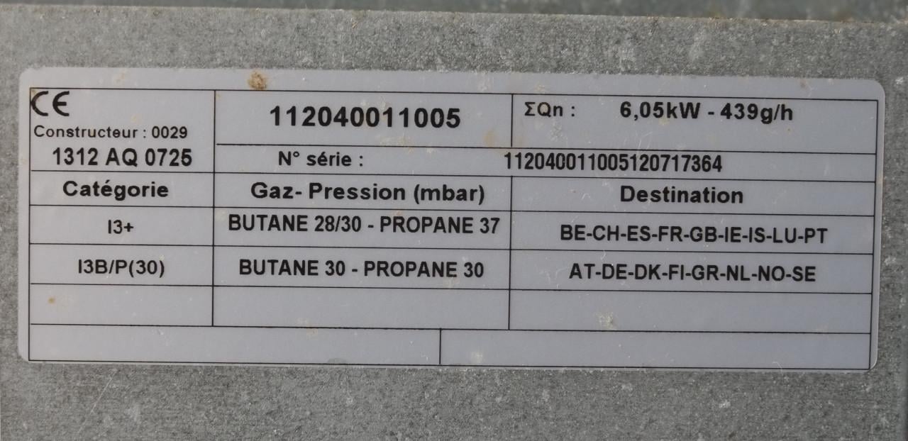 ENO One gasfornuis met oven en cardanische ophanging