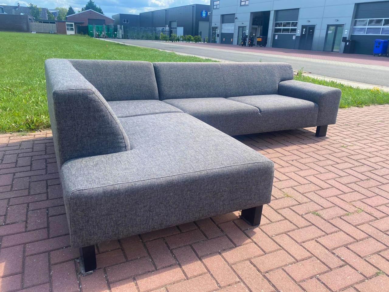 Moderne Grijze Hoekbank-Diepe Zit & Luxe Comfort-Gratis Levering