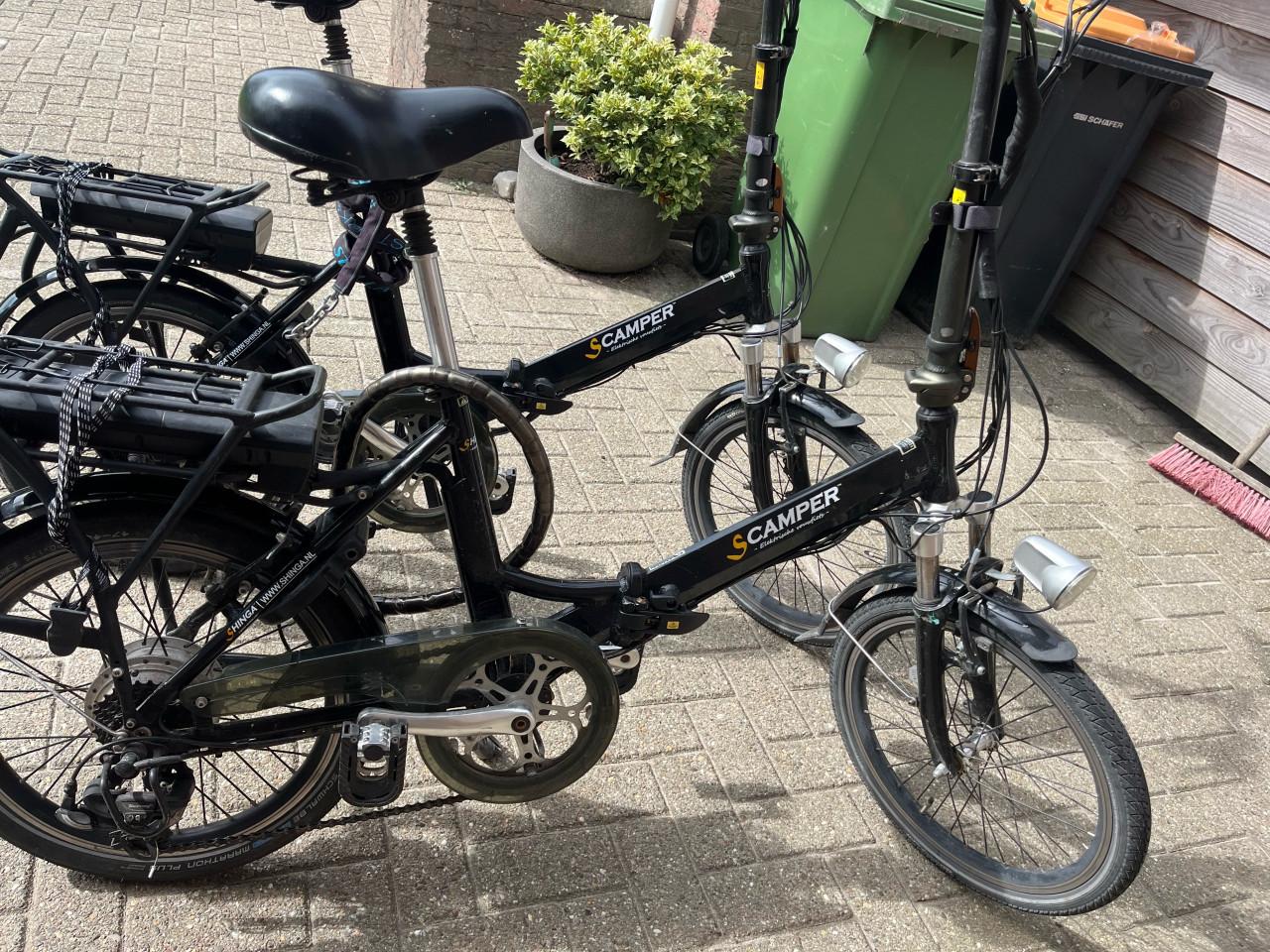 2 elektrische vouwfietsen S-Camper – compact en handig