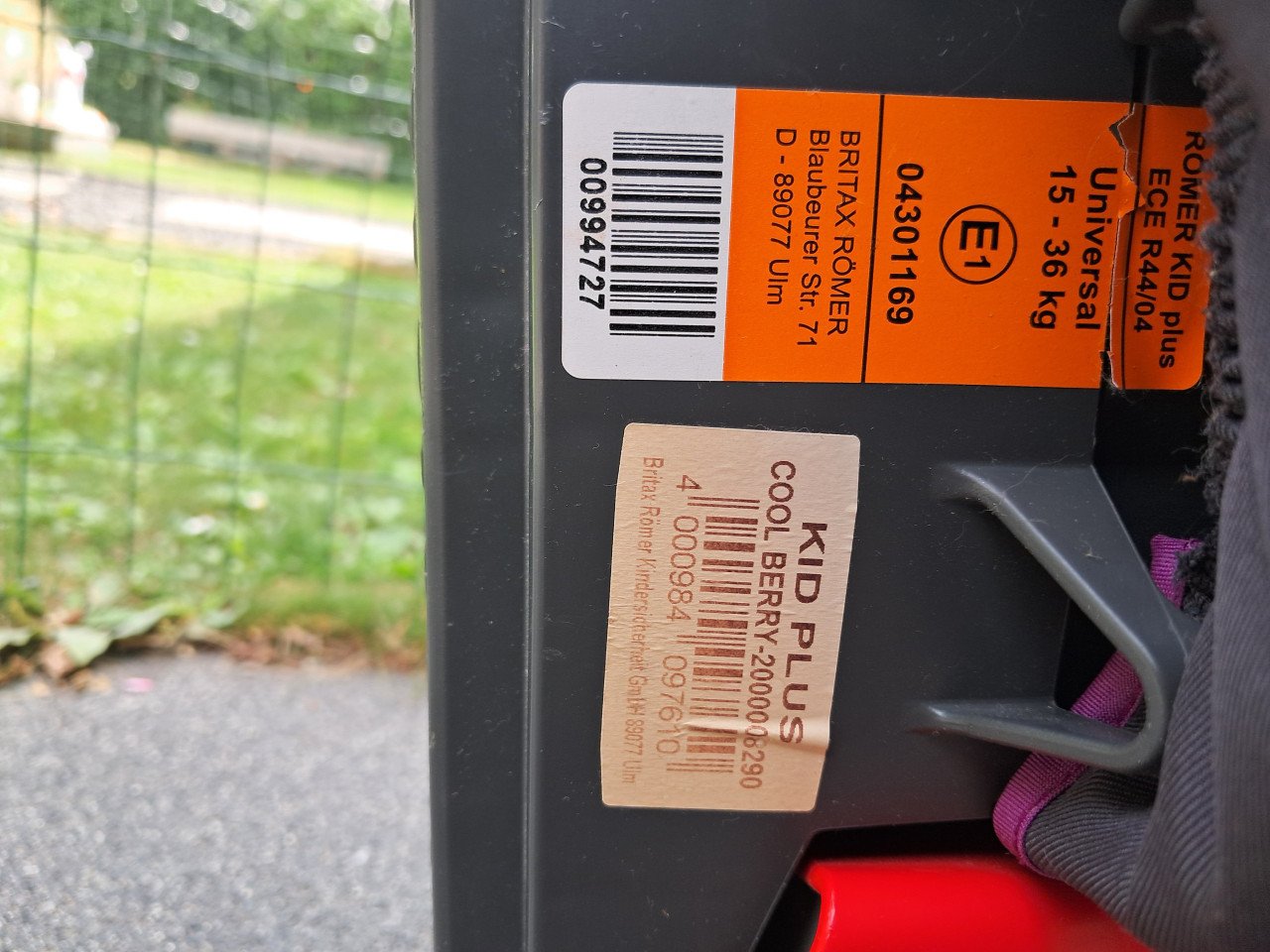 Britax römer kid plus
