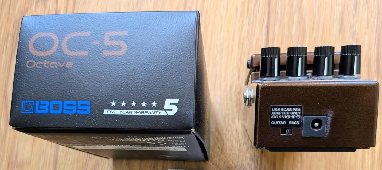 Voor de bassisten: Boss OC-5 Bass Effect Pedal