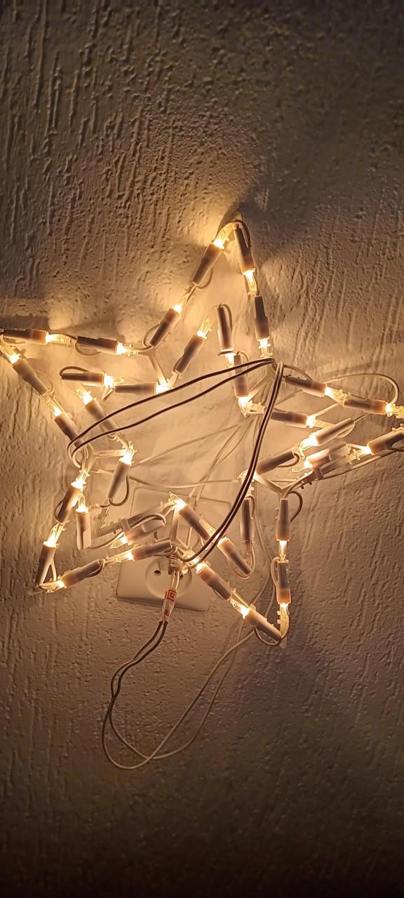 KERSTSTER met lampjes