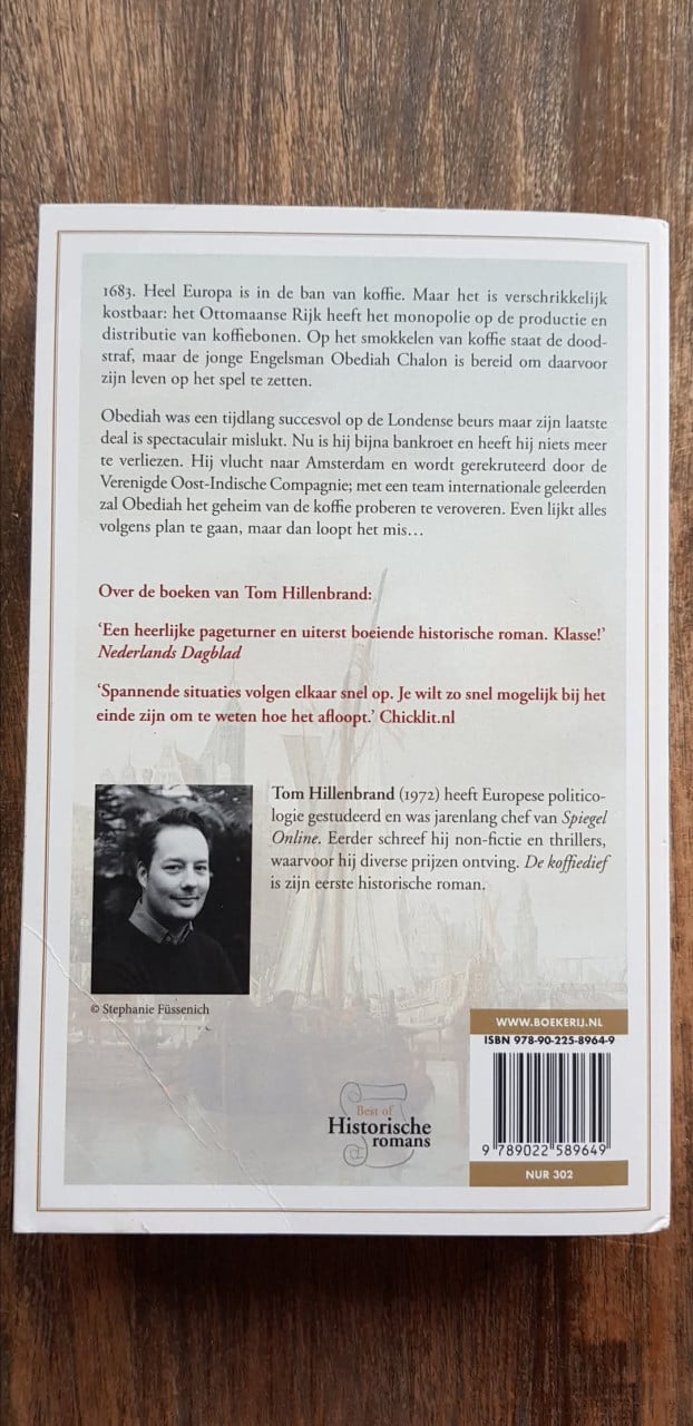 Historische Roman 'De koffiedief' van Tom Hillenbrand.