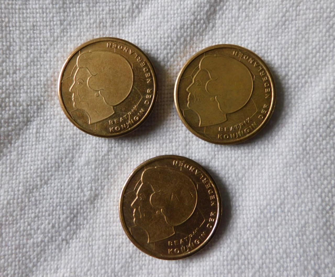 Herdenkings 5 gulden munten EK voetbal 2000
