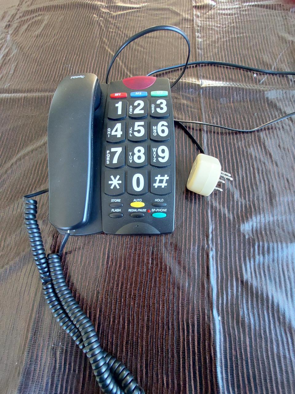 Senioren telefoon met luidspreker gehoorversterker