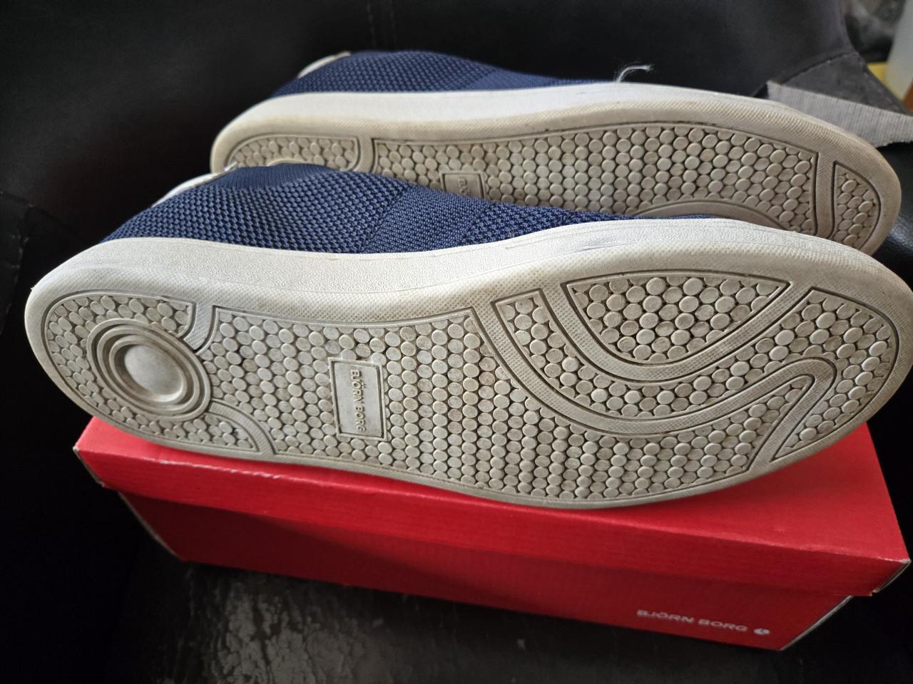 Blauwe heren sneakers van Bjorn Borg. Maat 46.