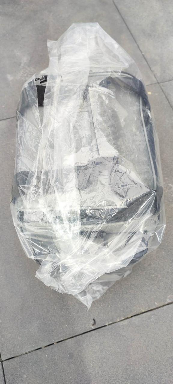 Mooie en stevige vis tas.