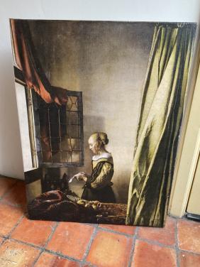 Brieflezend meisje bij venster ( J. Vermeer )
