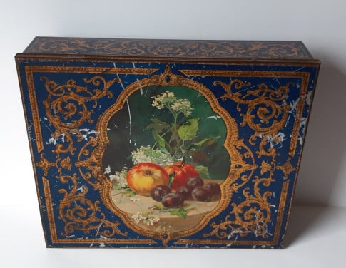 Blik van Melle fruit decor