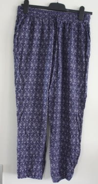Pantalon met print dunne stof maat m