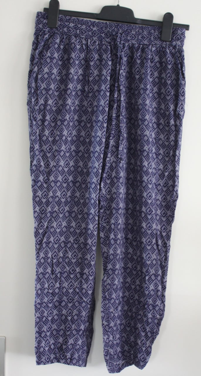 Pantalon met print dunne stof maat m