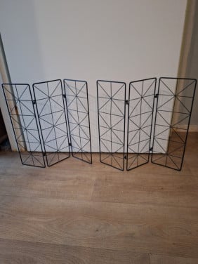 2 metalen decoratie