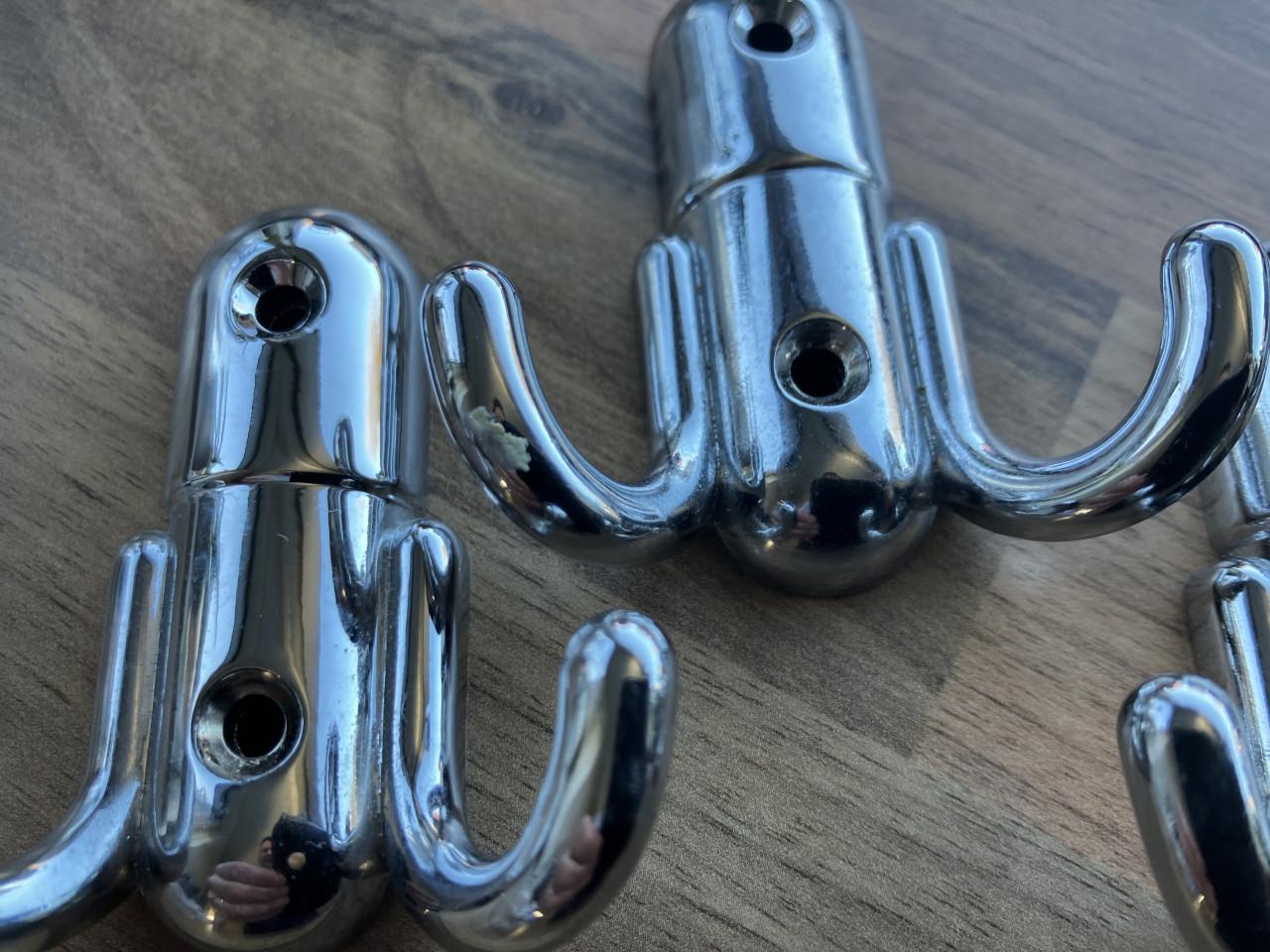 Vintage kleine kapstokhaken 4st