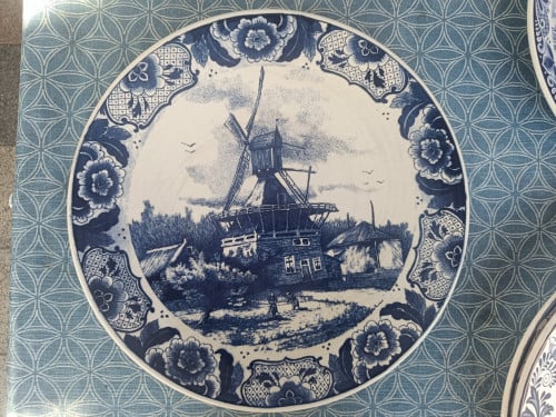Delfts blauwe borden