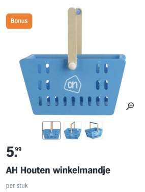 Gezocht AH houten mandje