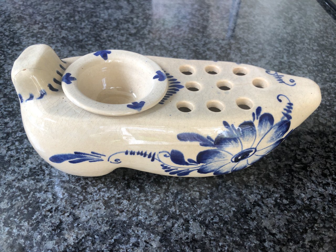 Delfts blauw look aardewerk klomp