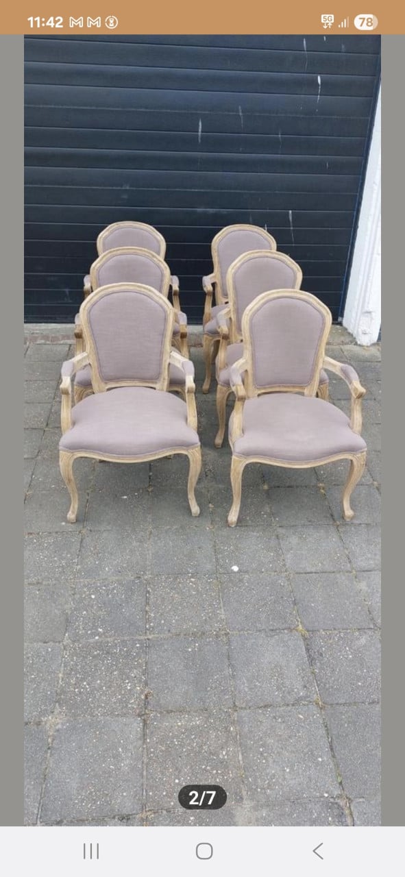 Baroc eetkamer stoelen